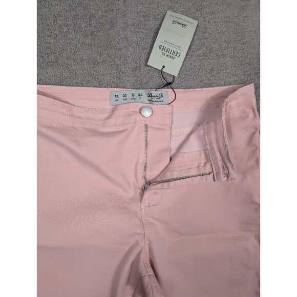Denim & Co. Classic Women's Size 8 Waist Stretch Jeggings Pink NWT - Picture 5 of 10